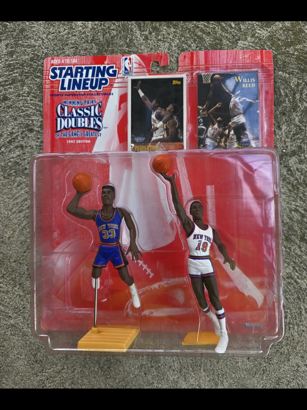 EWING-REED Classic Doubles Basketball Figures - New York Knicks (Blue & White)